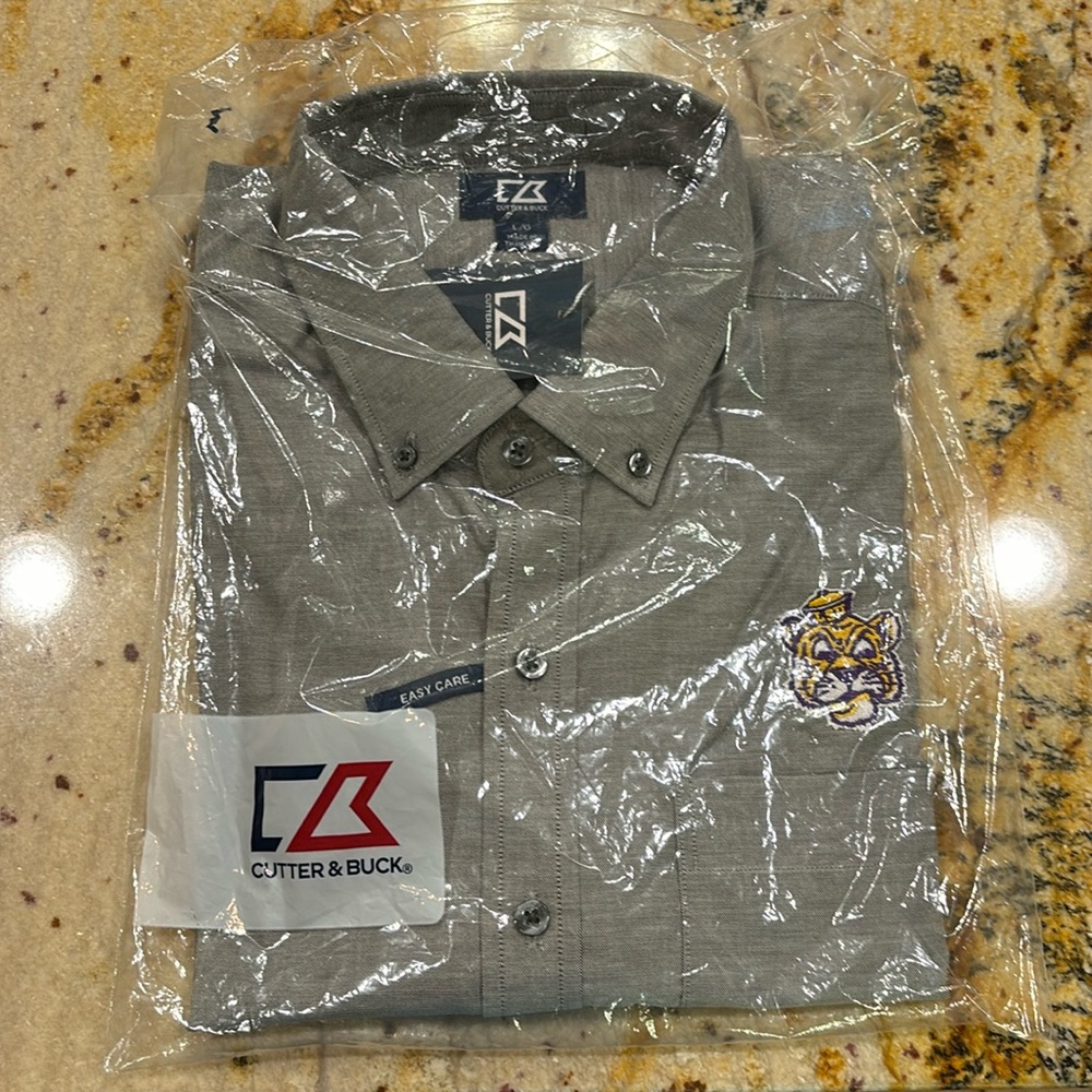 Cutter & Buck LSU short sleeve button down